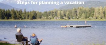 Steps for planning a vacation