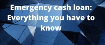 Emergency cash loan